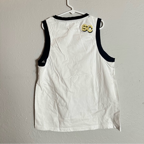 SOUL BY SOULCYCLE Classic Ringer Muscle Embroidered Tank Top, Size Small - Picture 5 of 10